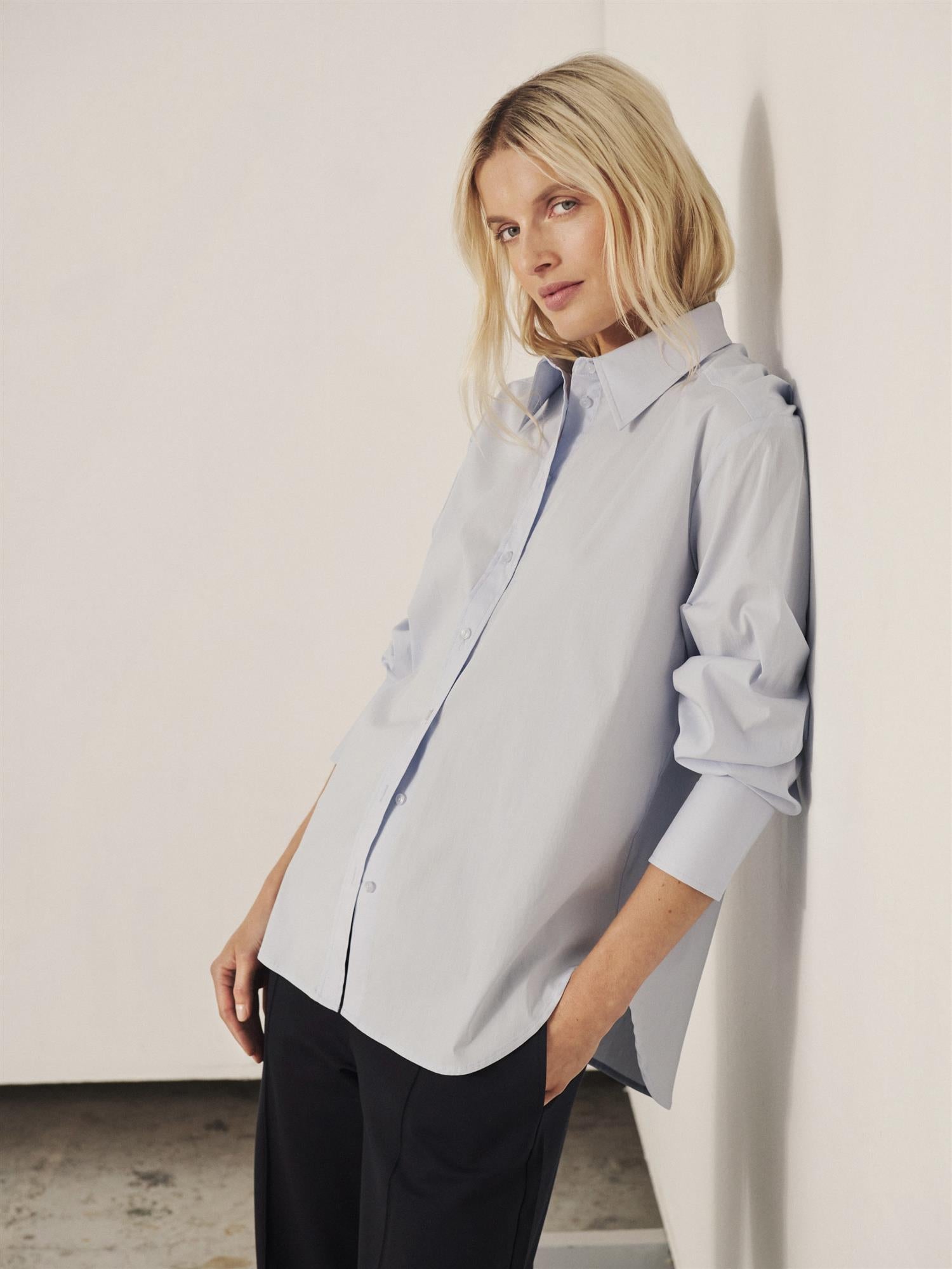 Zayna PW Shirt, Light Blue