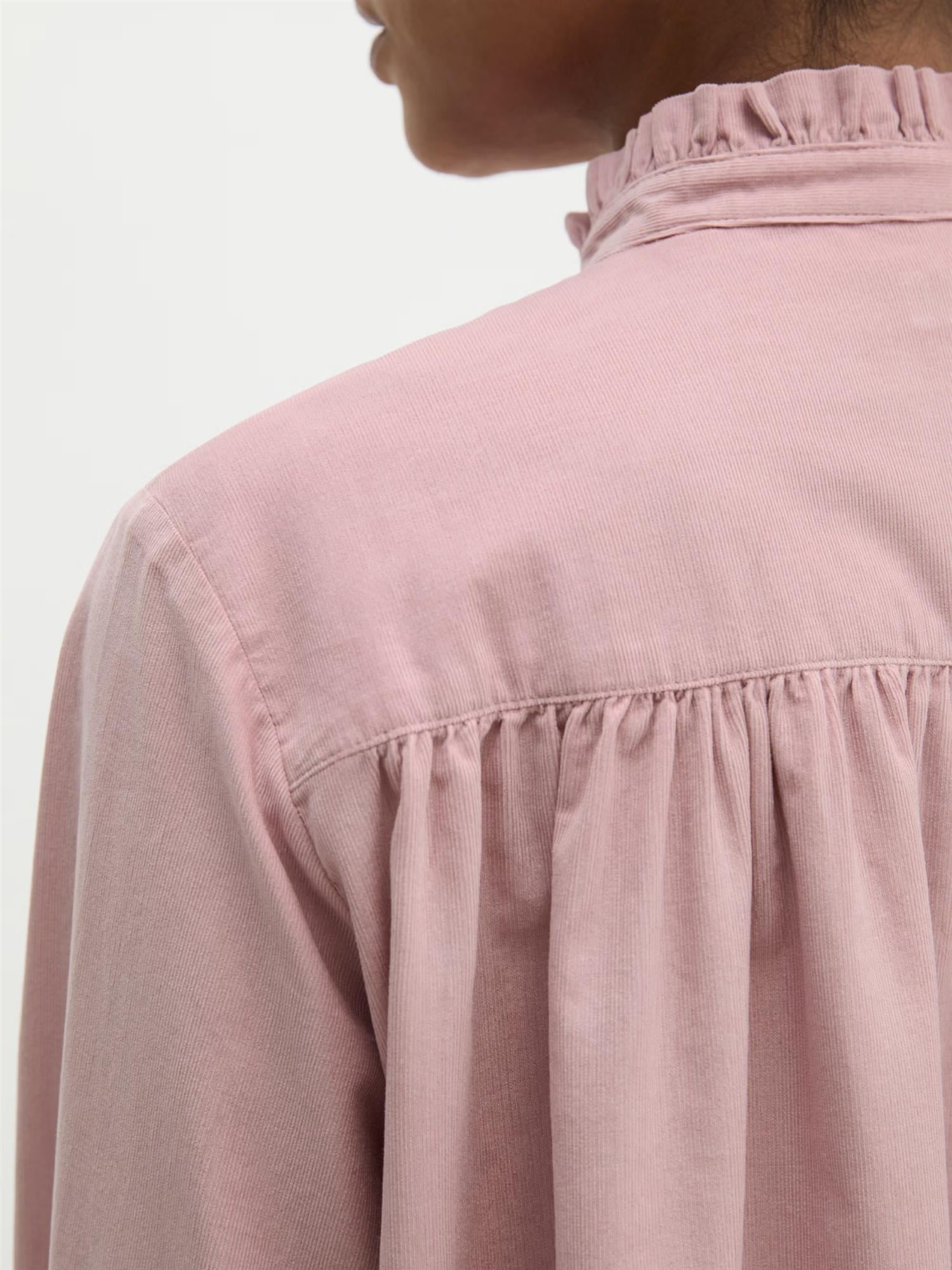 Woven Blouse, Misty Rose