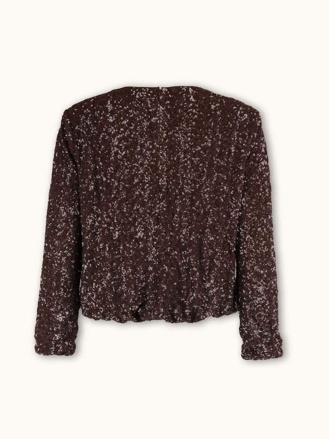 Beaded Blouse, Chocolate