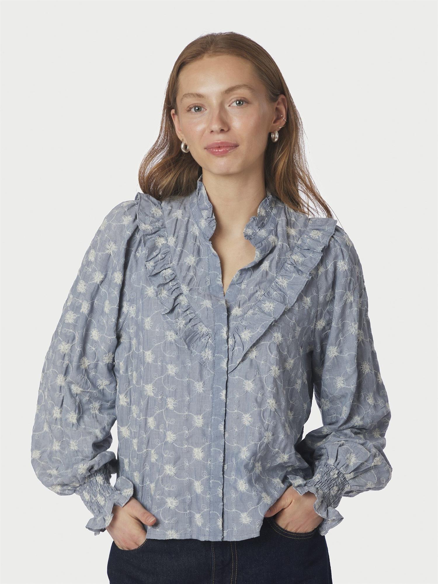 Degas Delicate Blouse Dusty Blue