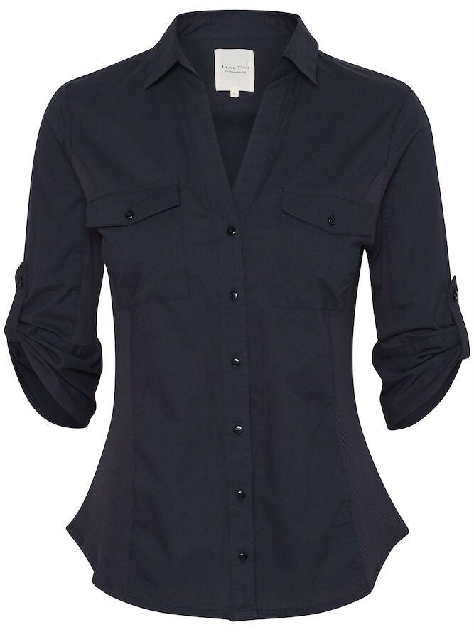 Cortnia PW Shirt, Dark Navy