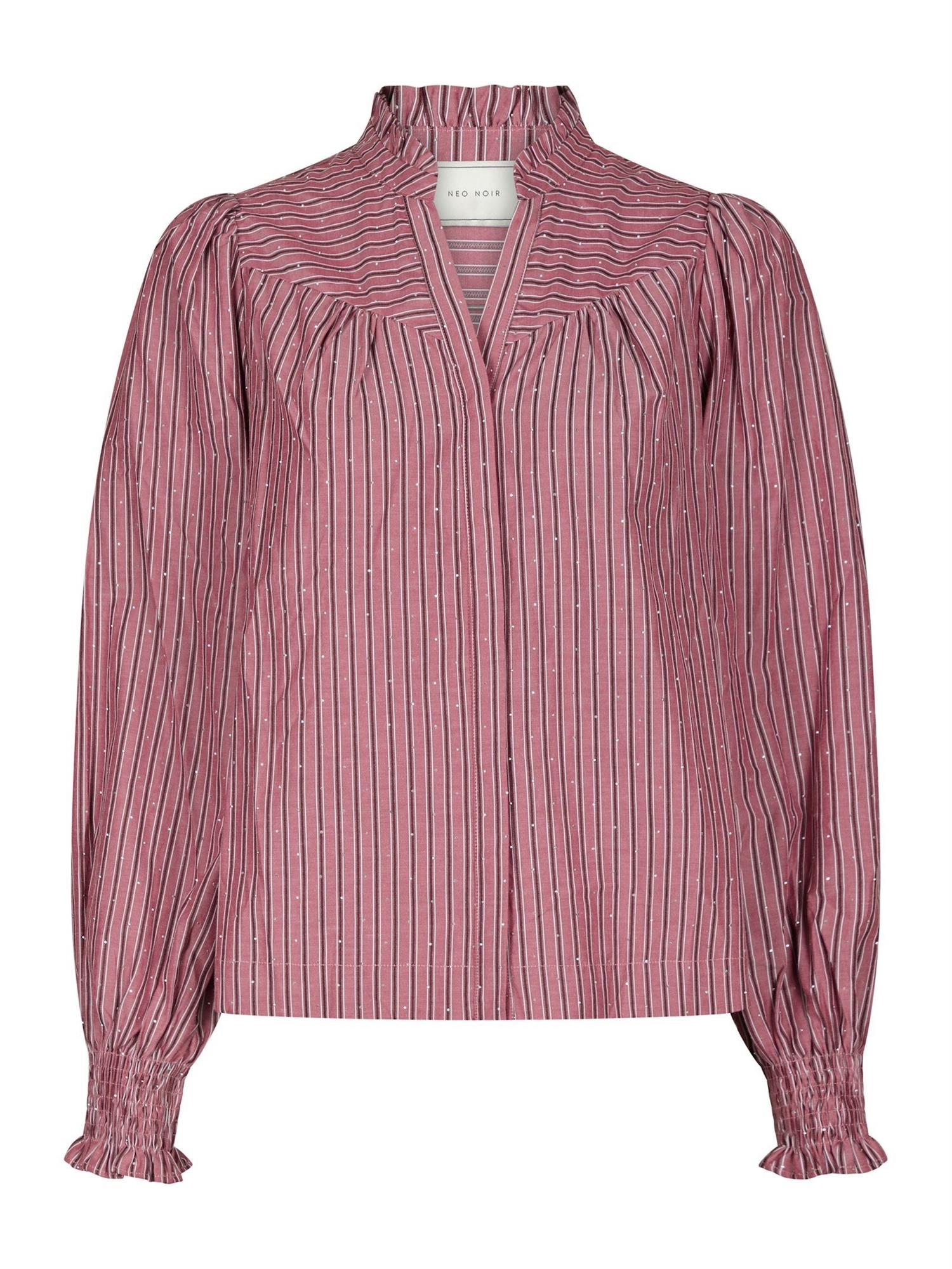 Astrida Soft Stripe Stone Blouse