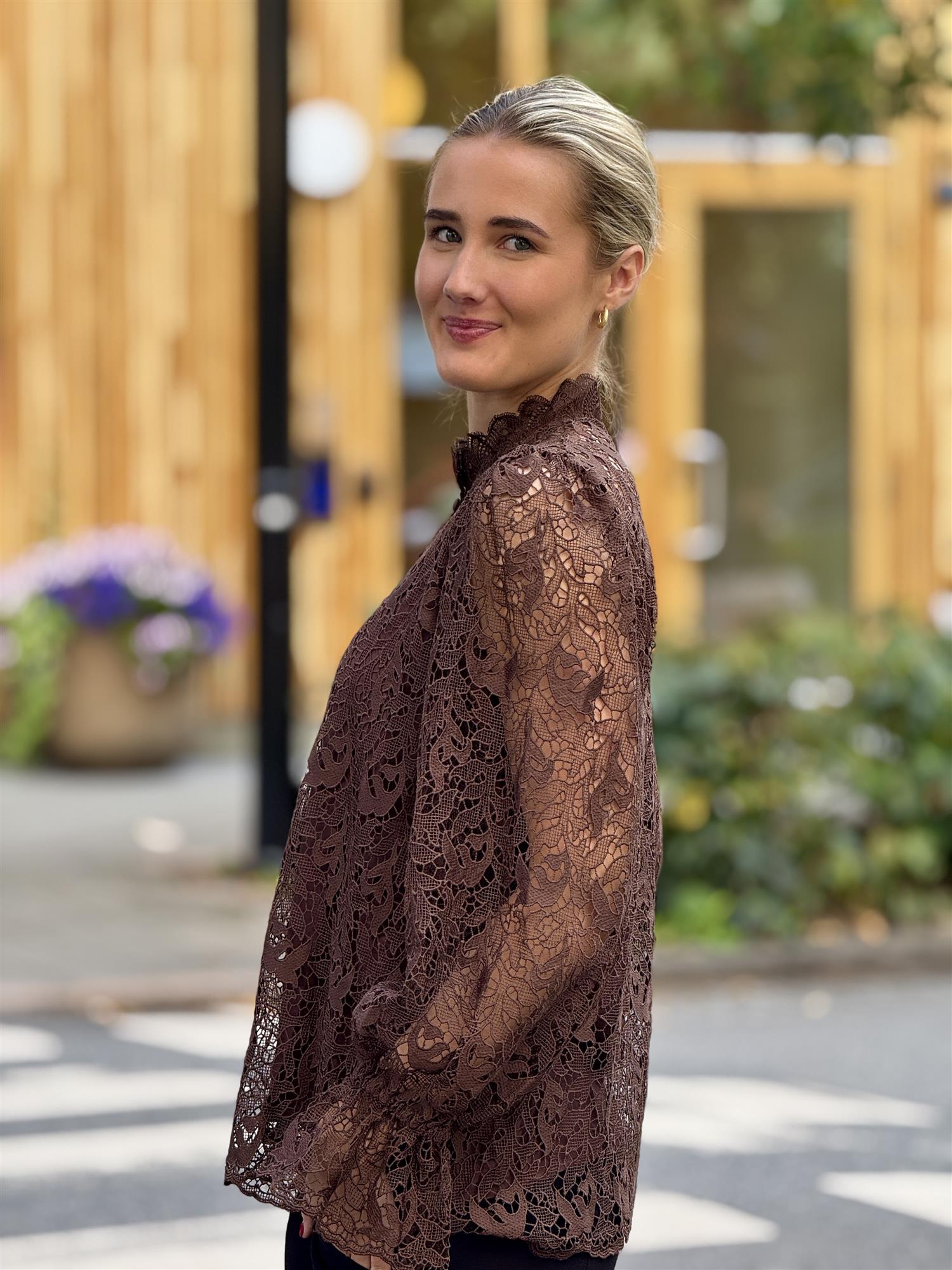 LOOK Blouse, Brown