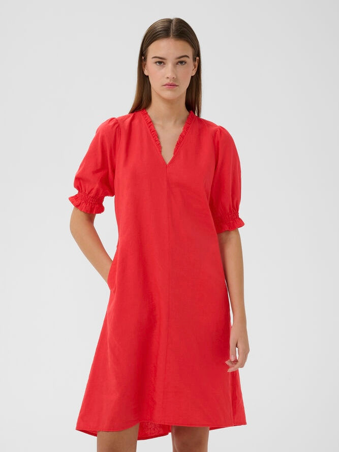 EDITH IW RIGITTA DRESS, Red