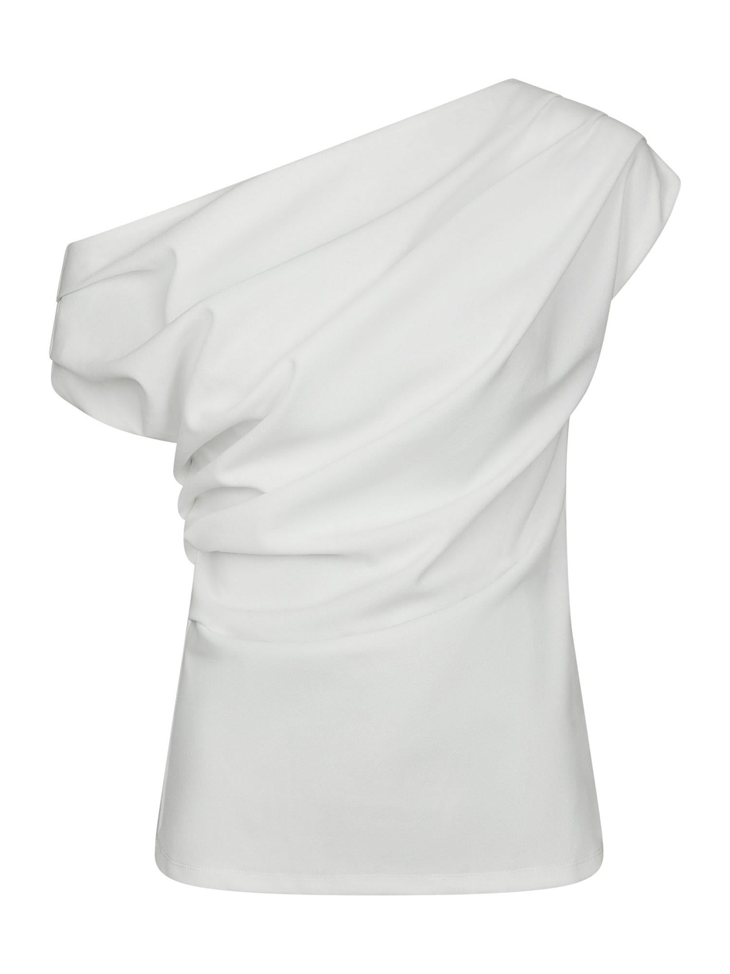 Mabelle Drapy Top, White