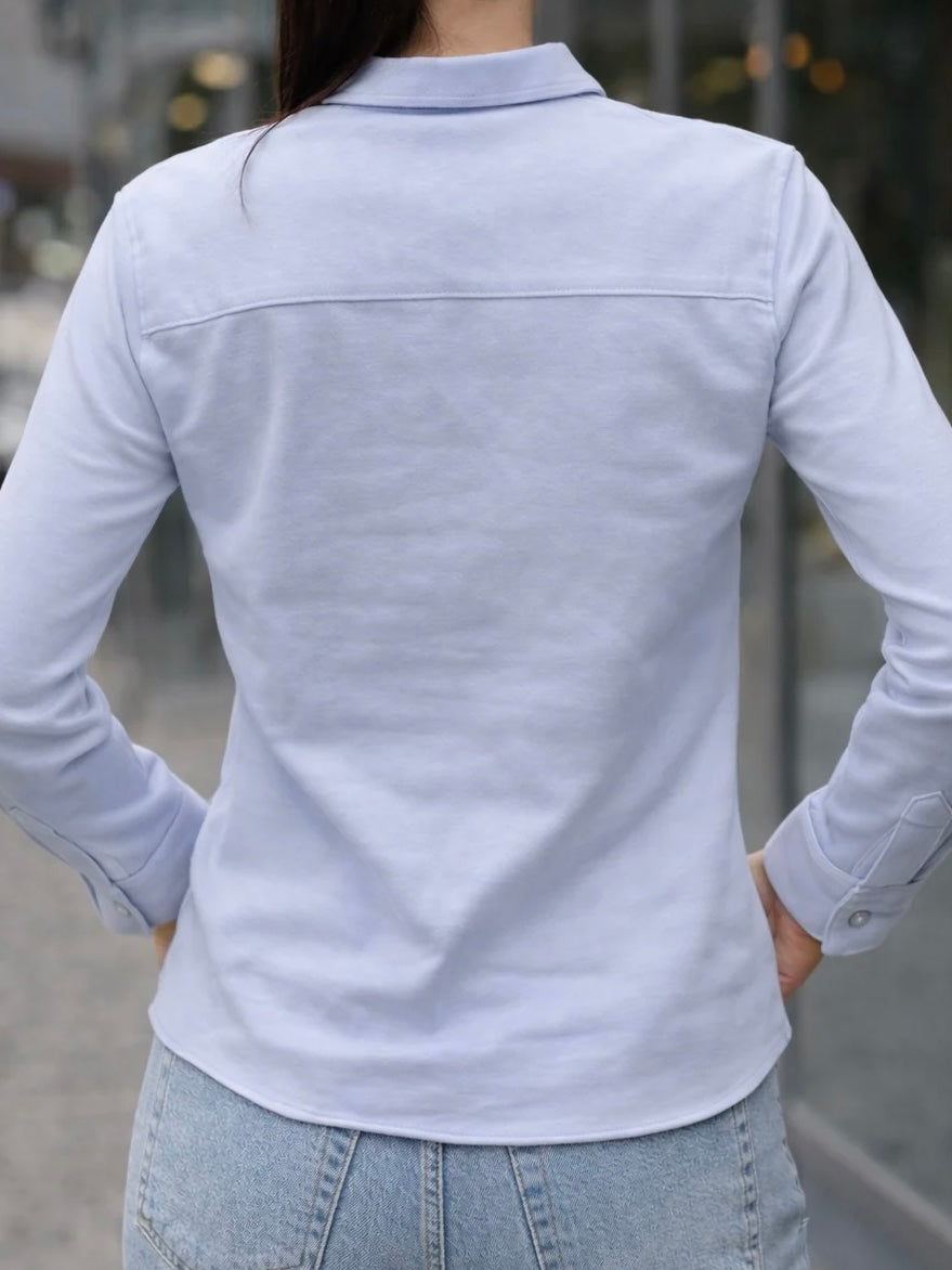 Reinna Shirt, Angel Blue