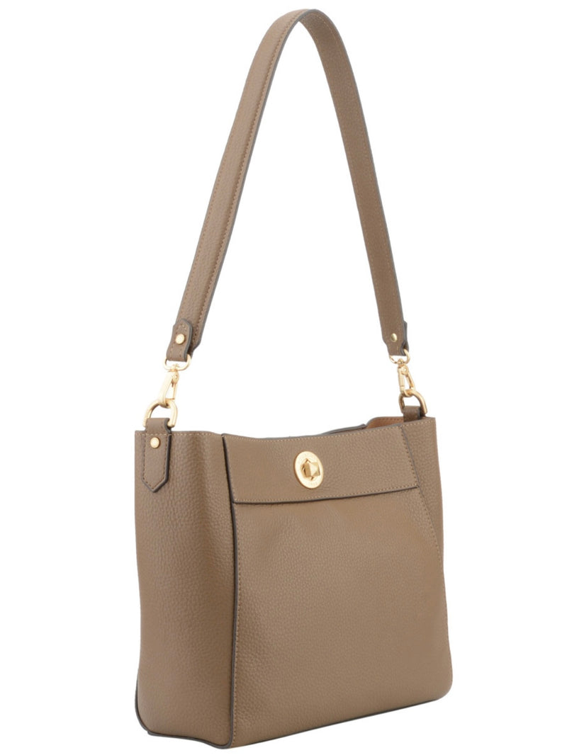 Sphere, flap bag, Taupe