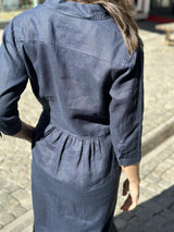 Leila Midi Dress, Navy