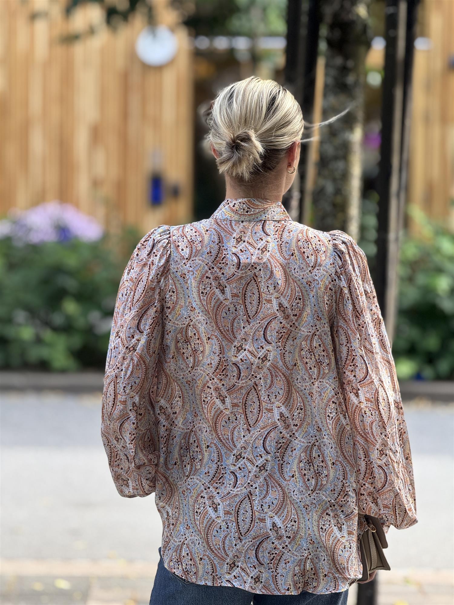 Striped Organza Blouse