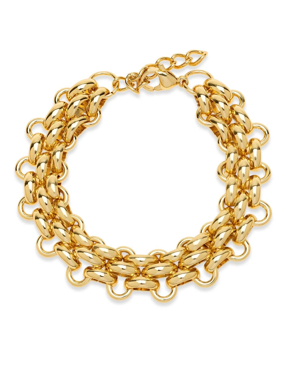 Ruth - Chunky Chain Bracelet Stainless Steel - Gold