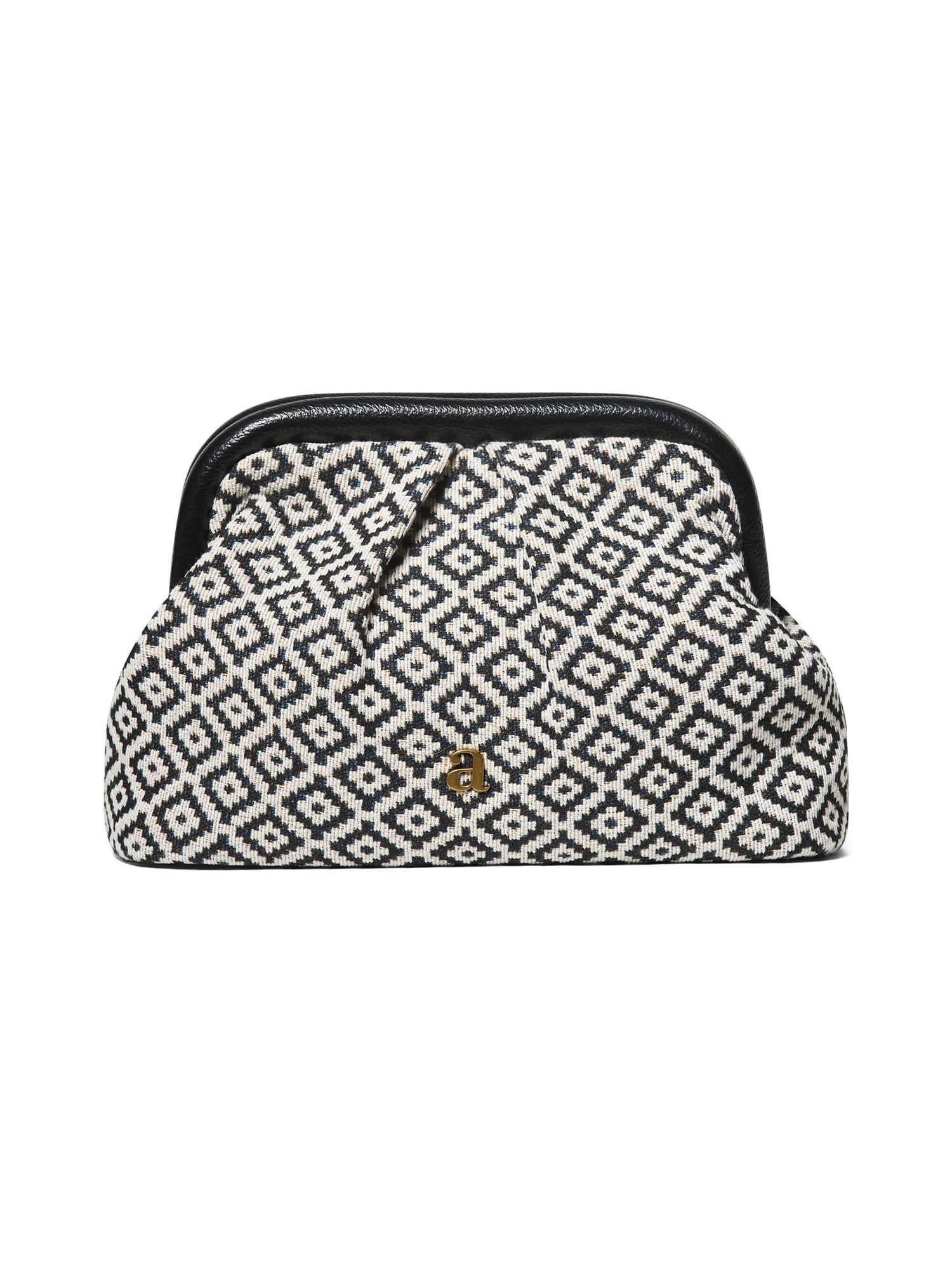 Jacquard Clutch, Black