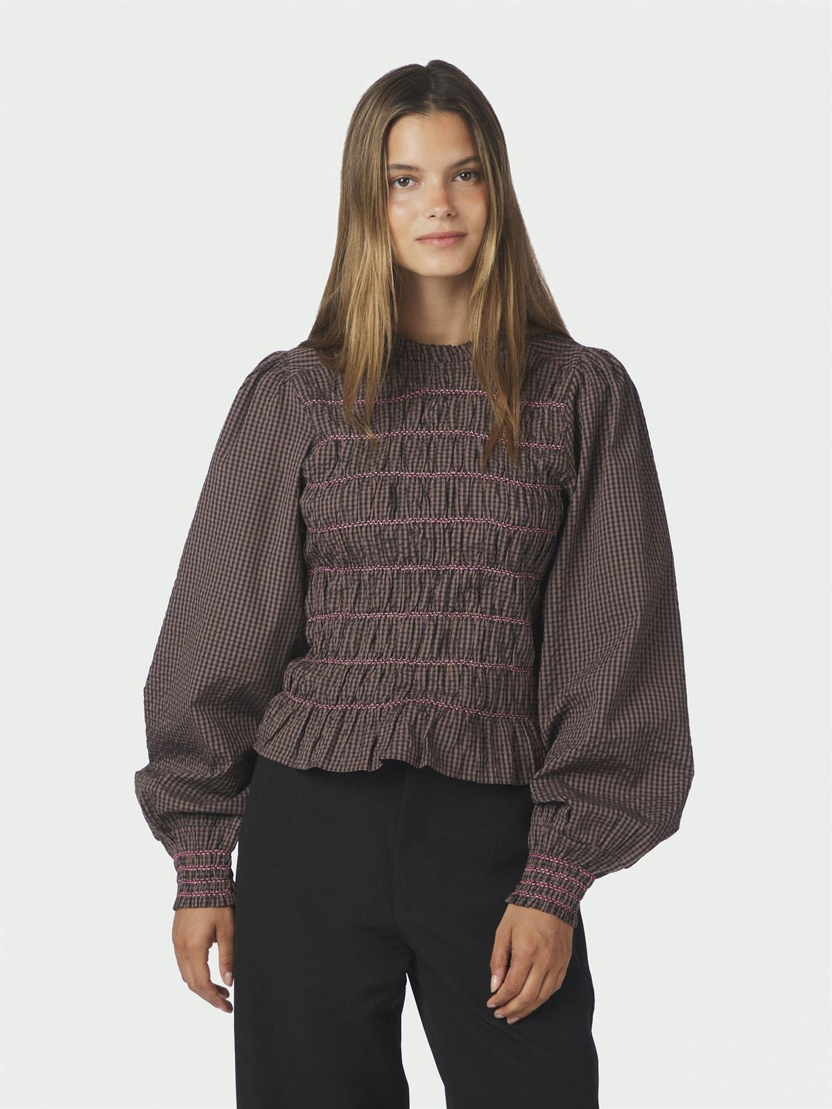 Oliana Check Blouse
