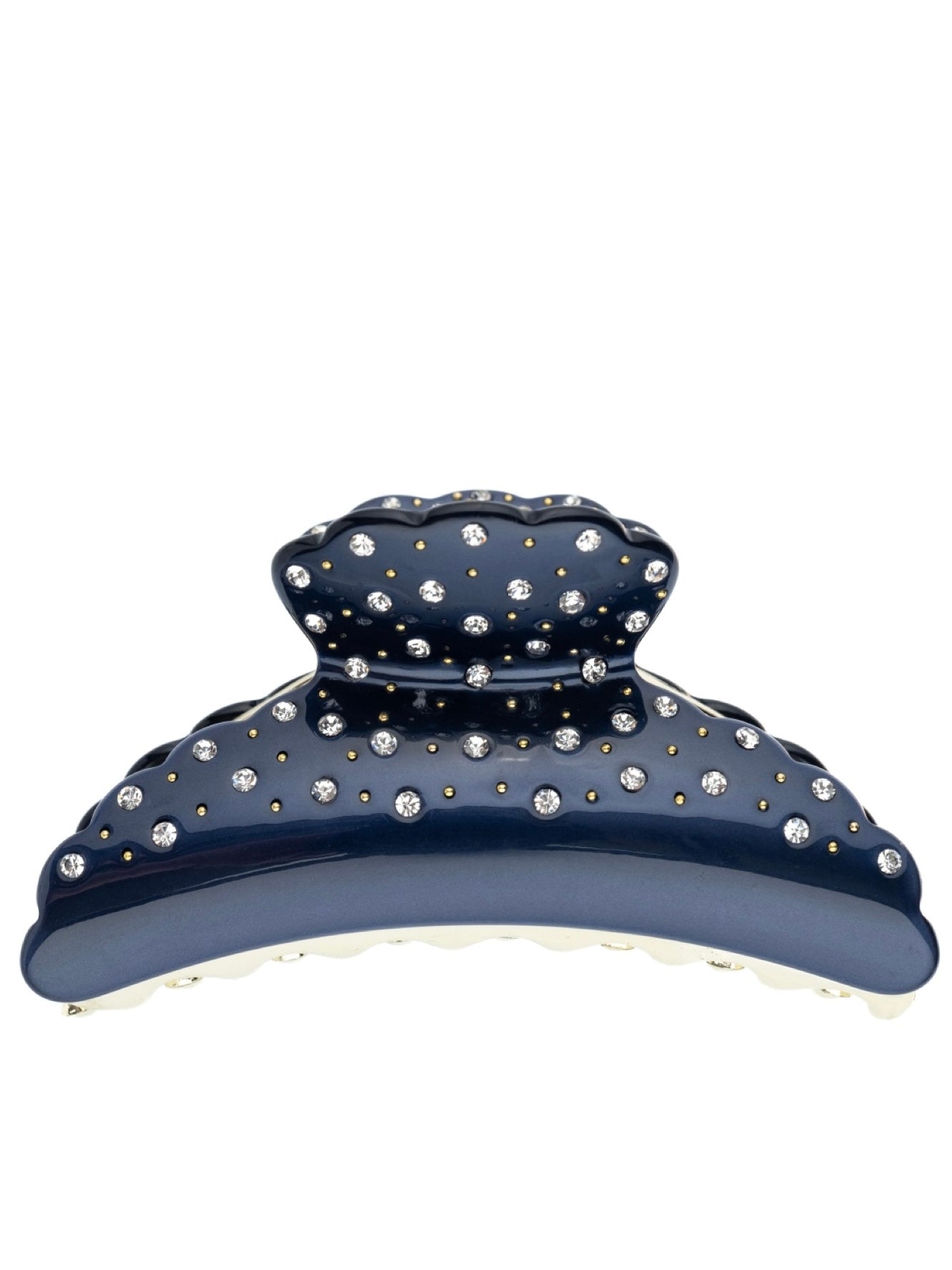 Crystal Hair Claw X-Large, Navy Blue