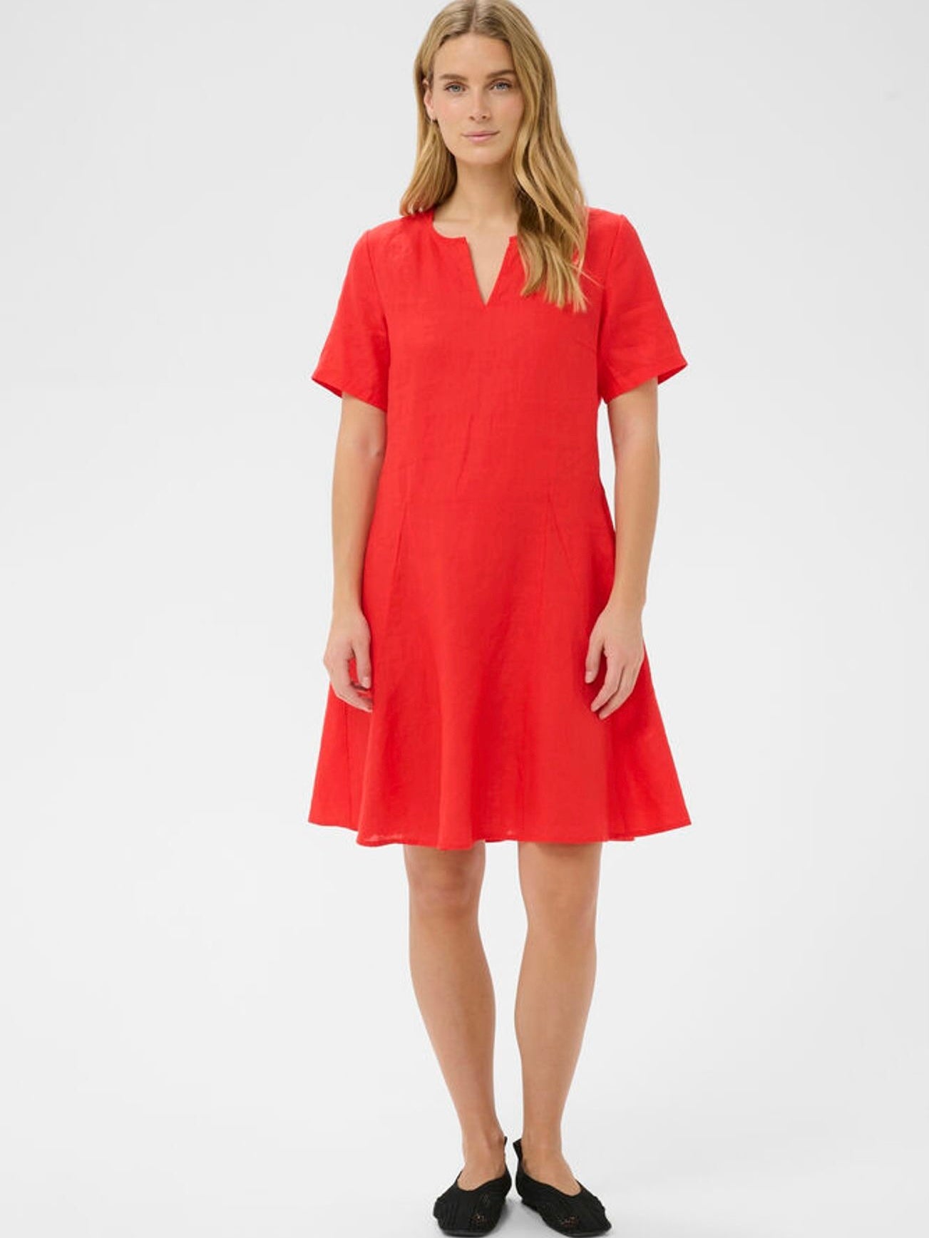 Aminasa PW Dress, Red