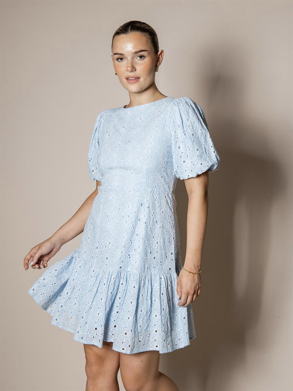 Johanna Mini Dress, Blue Honey