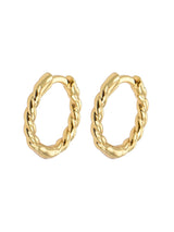 Earring, Small Twisted Hoops