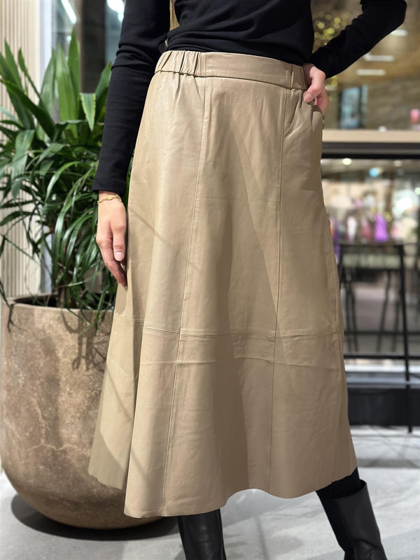 A-Shape Skirt, Taupe