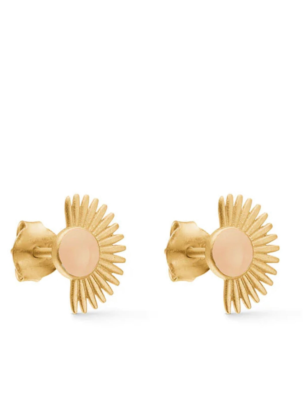 Earring, Studs Soleil, Pale Peach