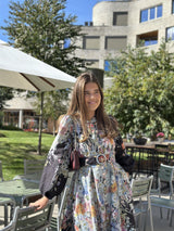 Flower Dress w/Mixed Buttons