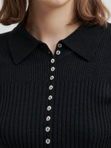Jet Knit Cardigan, Black