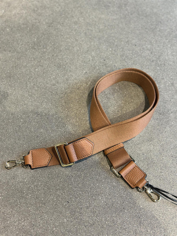 Plain Cotton Strap, Camel