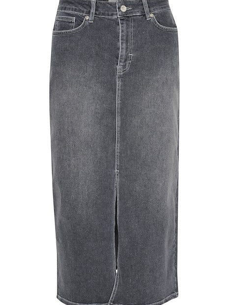 Dilin PW Skirt, Grey Denim