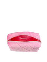 Velvet Square Make-Up Pouch S, Bubblegum Pink