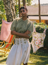 Hairy Knit Puffed Jacket