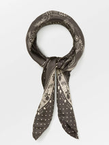 Dotted Flora Sia Scarf, Brown