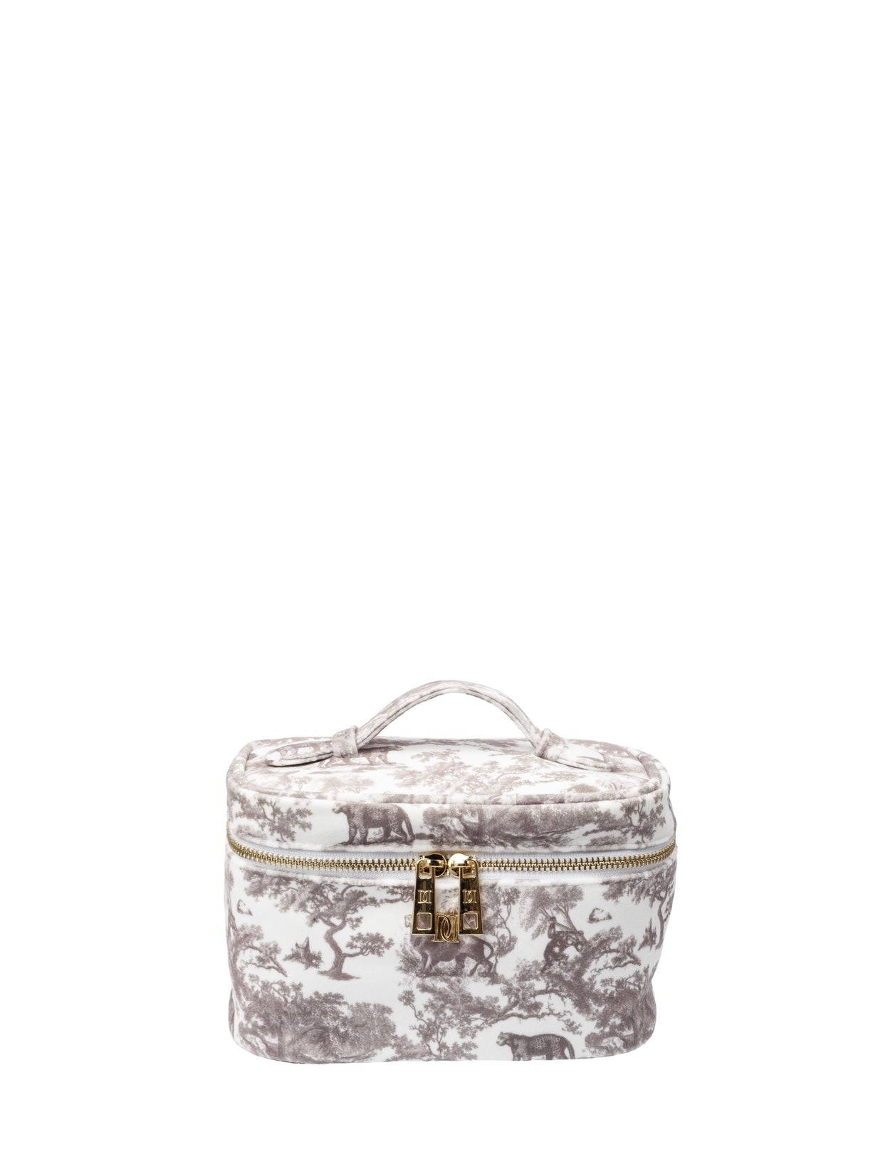 Velvet Vanity Bag Small, Taupe Savannah