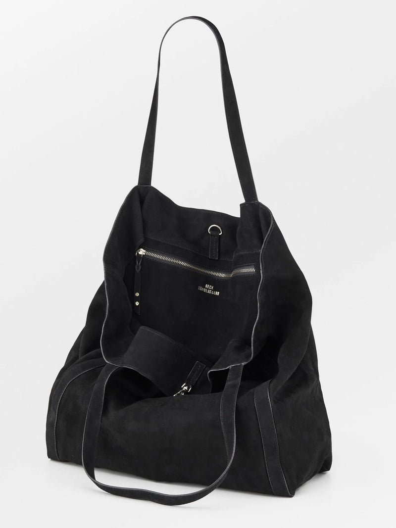 Suede Eden Bag, Black