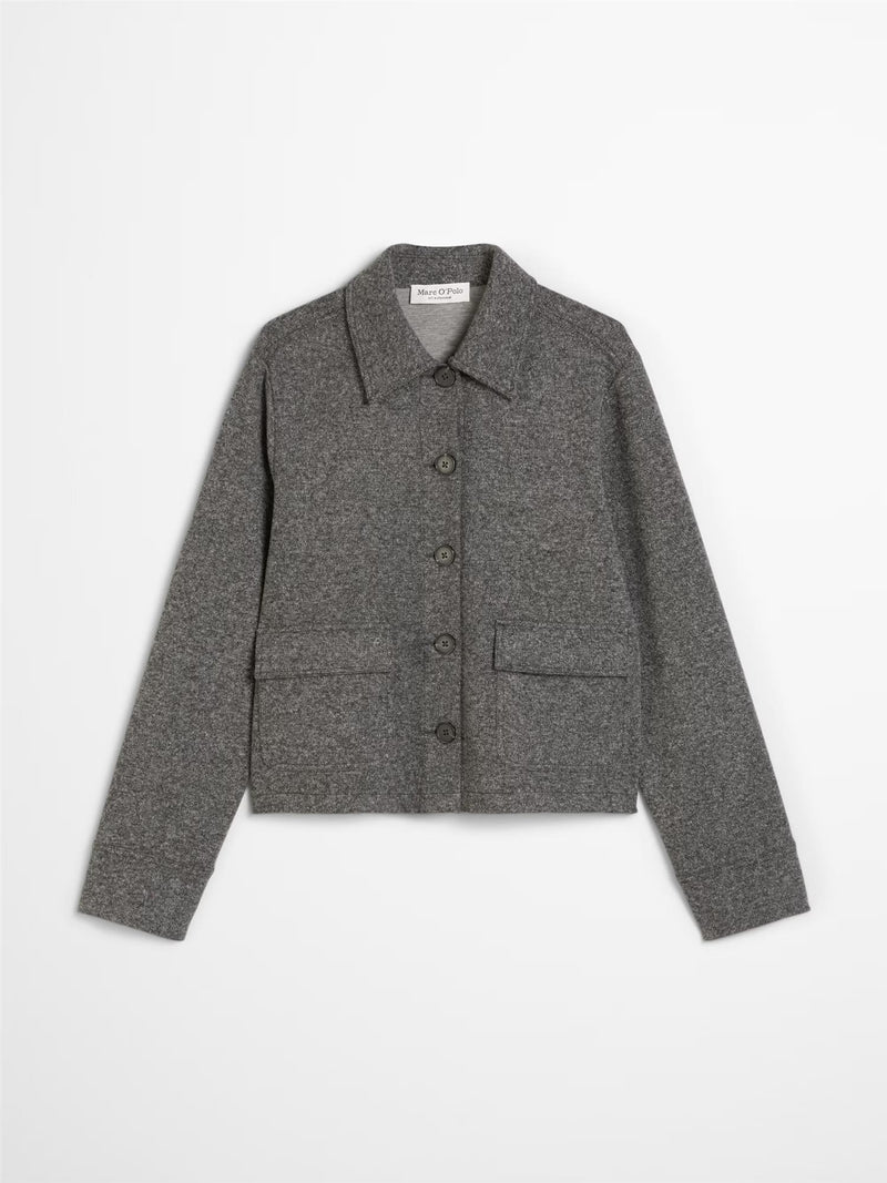 Jersey shirt jacket
