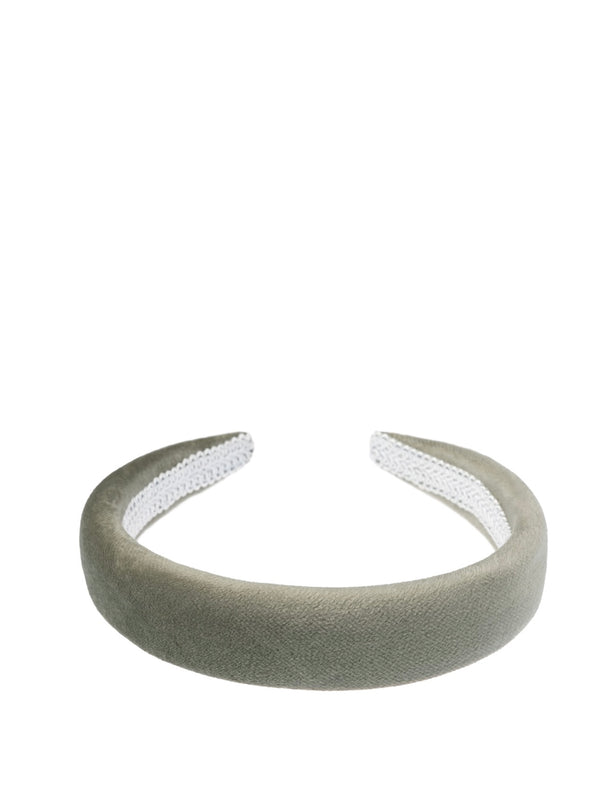 Velvet Hair Band Broad, Milieu Green