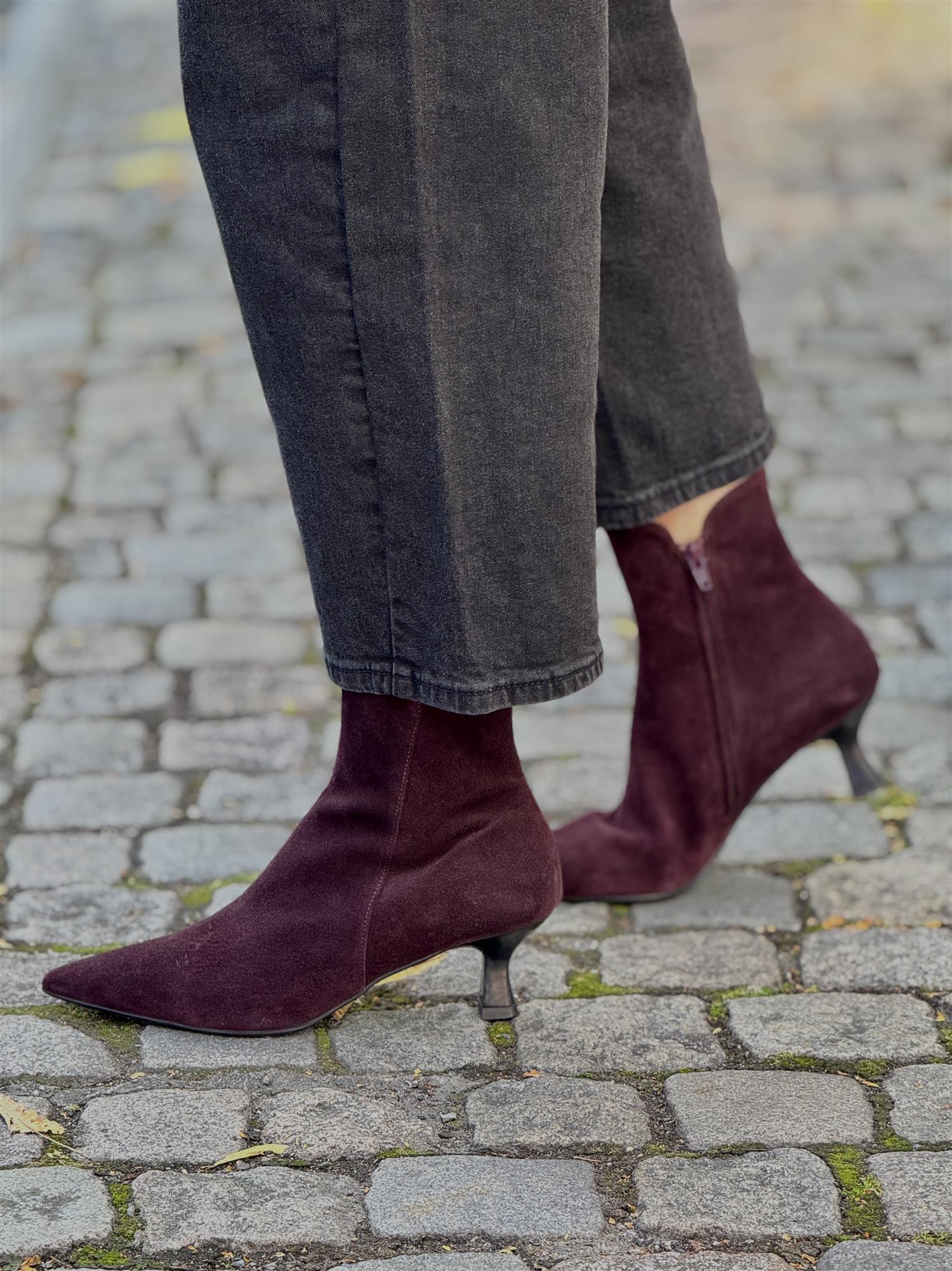 Mulberry Babysilk Suede 558, Burgunder