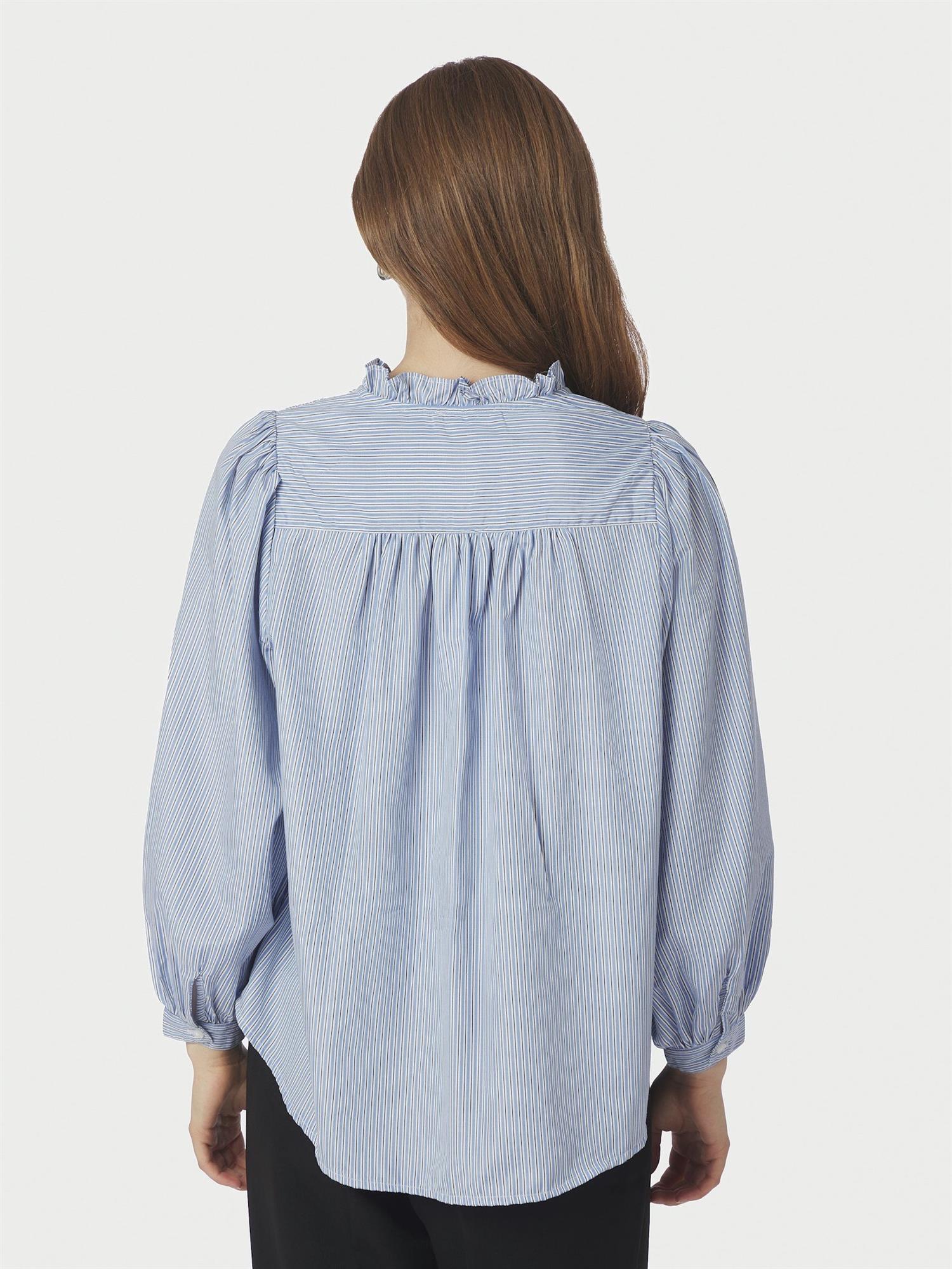Degas Delicate Blouse, Dusty Blue