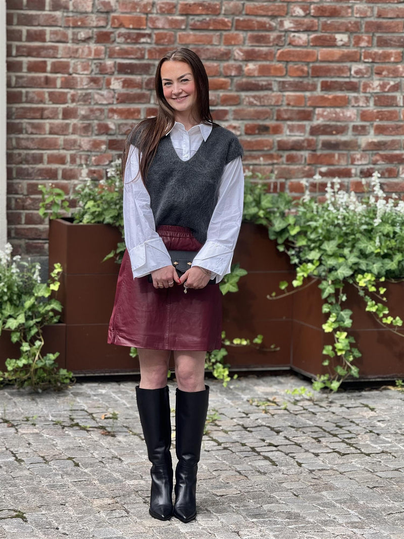 Camryn Knit Vest, Dark Grey