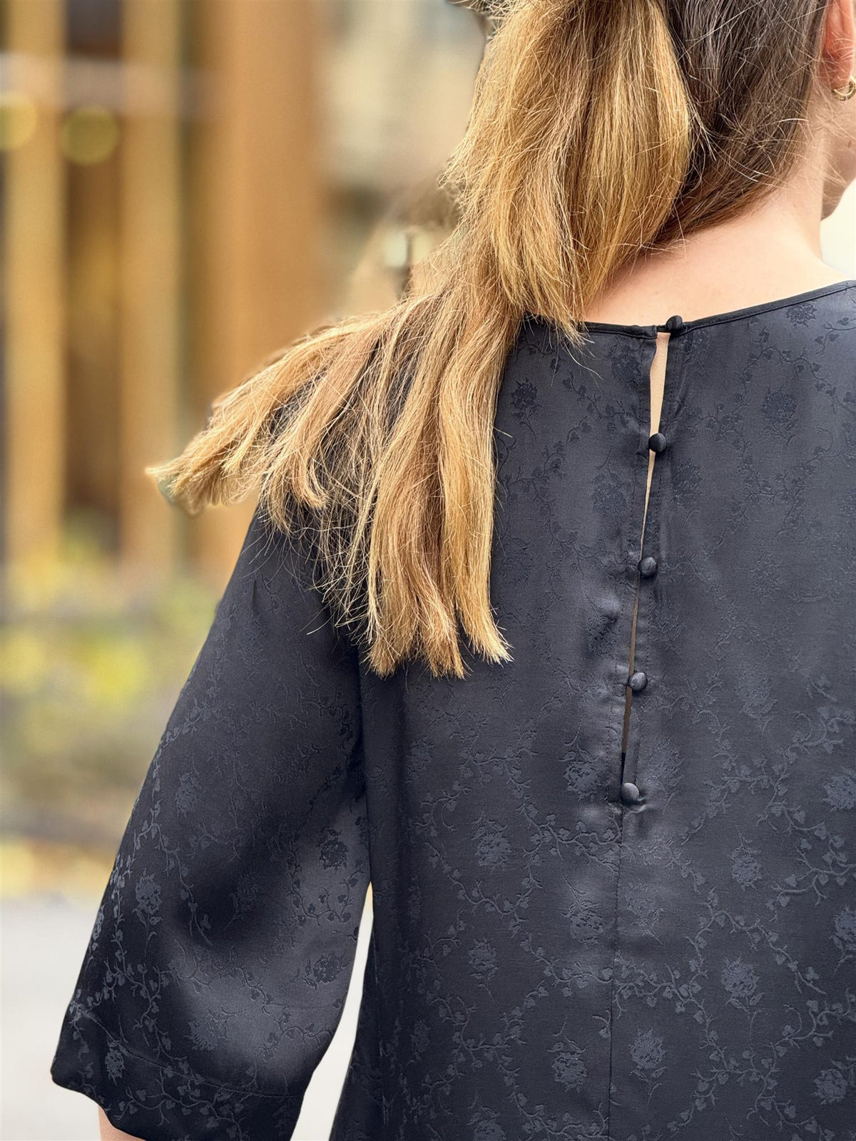 Jacquard Top, Black
