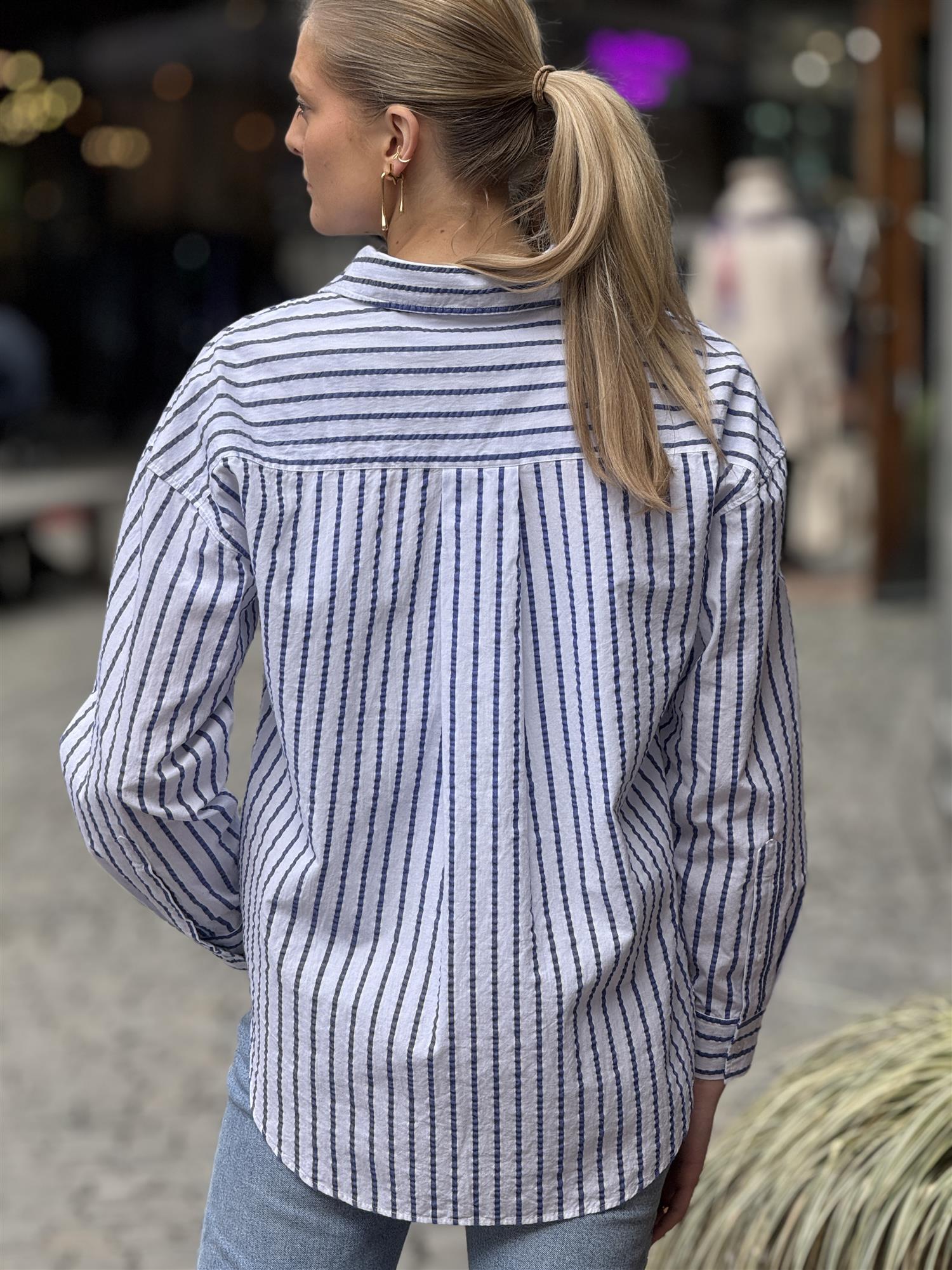 Venice Seersucker Butcher Stripe