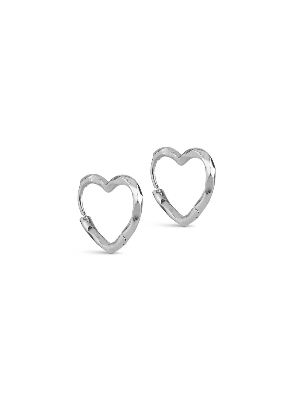 Hoops Organic Heart Small, Silver