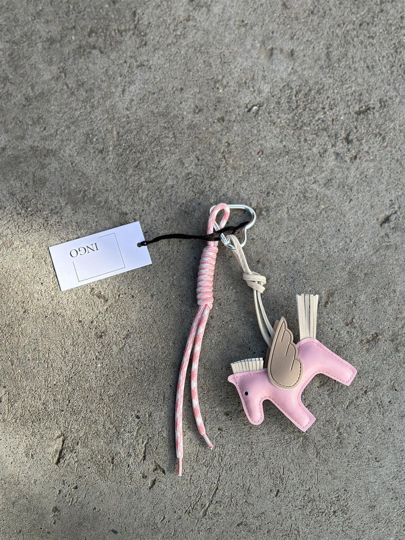 Bag Charm, Rose Fancy Horse