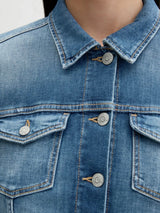 Denim Jacket, button closure, long sleeves