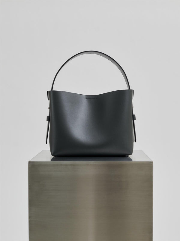 Leata Leather Bag, Black