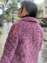 Fake Fur Coat, Rosa