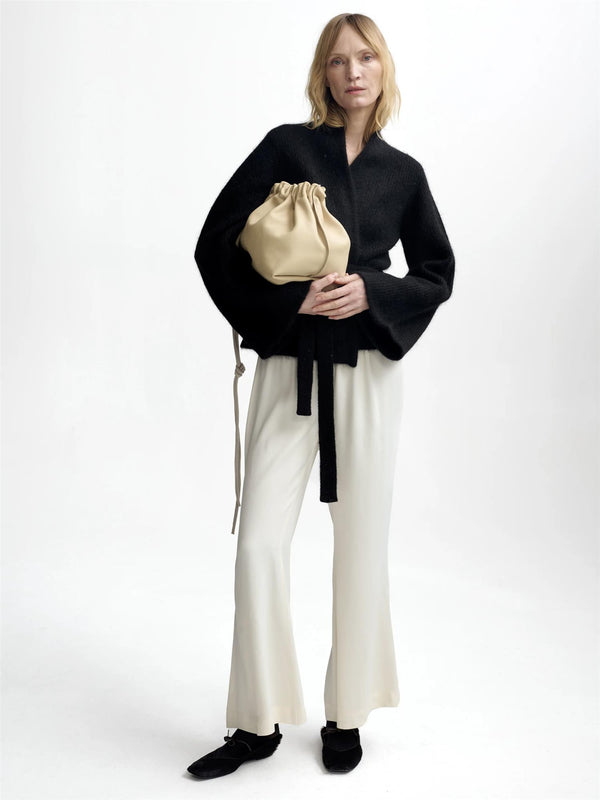 Lila Mohair Cardigan, Black
