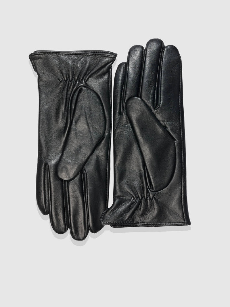 Classic Leather Gloves, Black