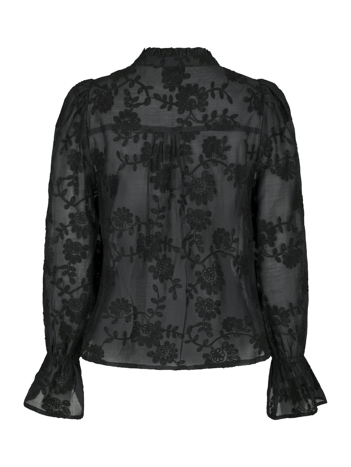 Amara Emb. Blouse, Black