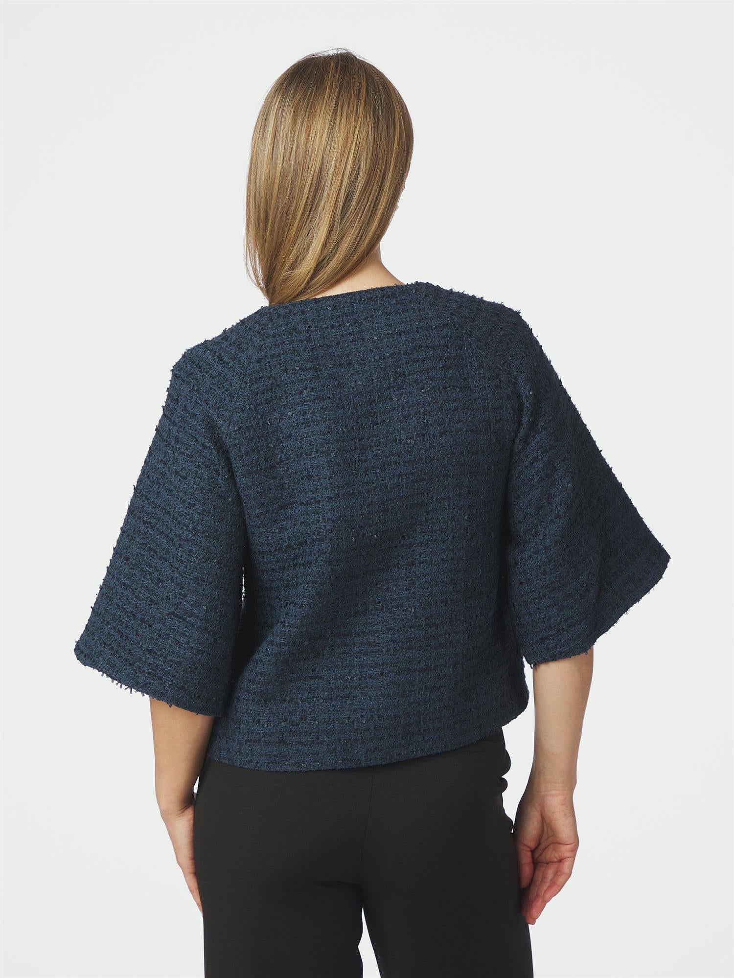 Rosella Boucle Mini Jacket, Navy