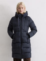 Coat, down filled, with hood, Deep Blue sea