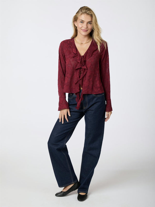 Anika Burnout Blouse