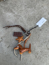 Bag Charm, Camel Dachs Chocolate